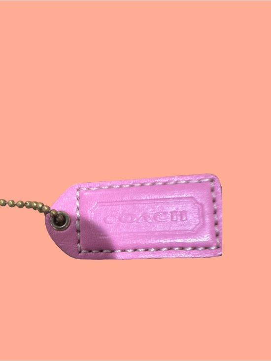 Coach Accessories - Coach Pink Leather Tag Key Chain Accessory